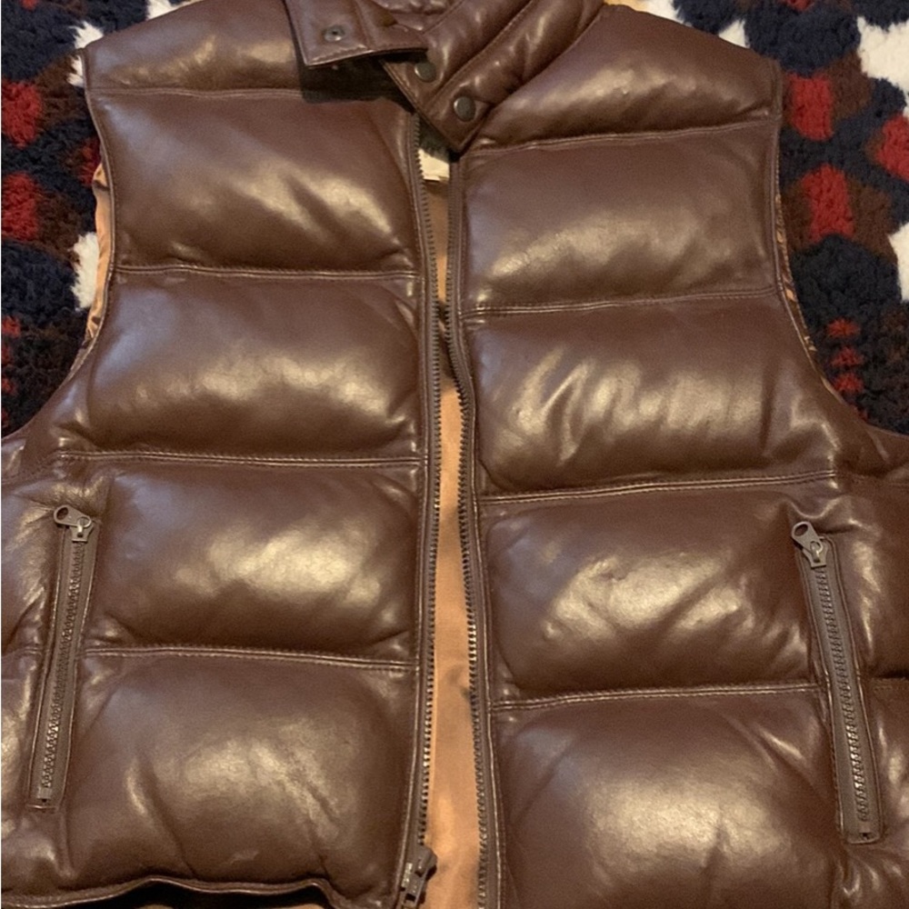 Vintage leather vest